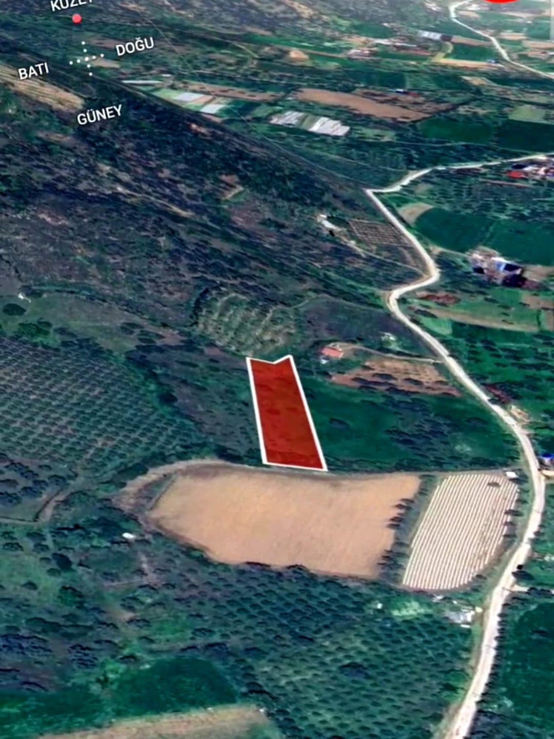 İzmir Ödemiş Karadoğan'da 2740 m2 Tek Tapu Fırsat Arazi