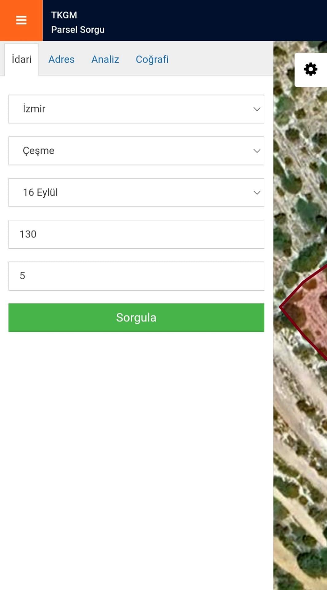 Çeşme Merkez 16 Eylül Mah. Satılık Yatırımlık Arazi